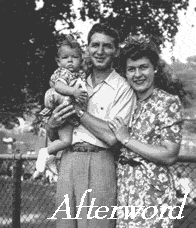 My mother with my grandparents in Bronx Park, on September 5, 1943.